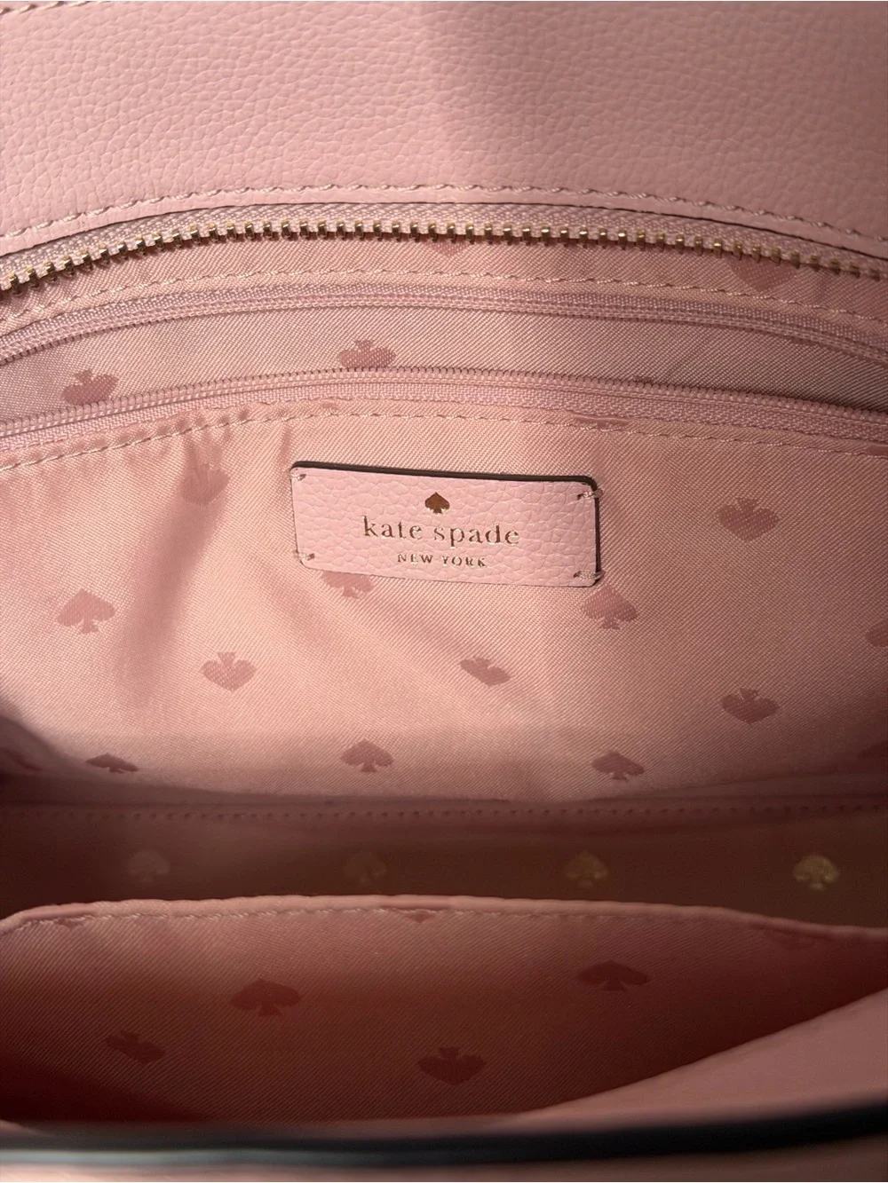 kate spade Blush Pink Pebbled Leather Satchel